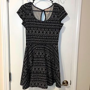 Black and White Skater Dress